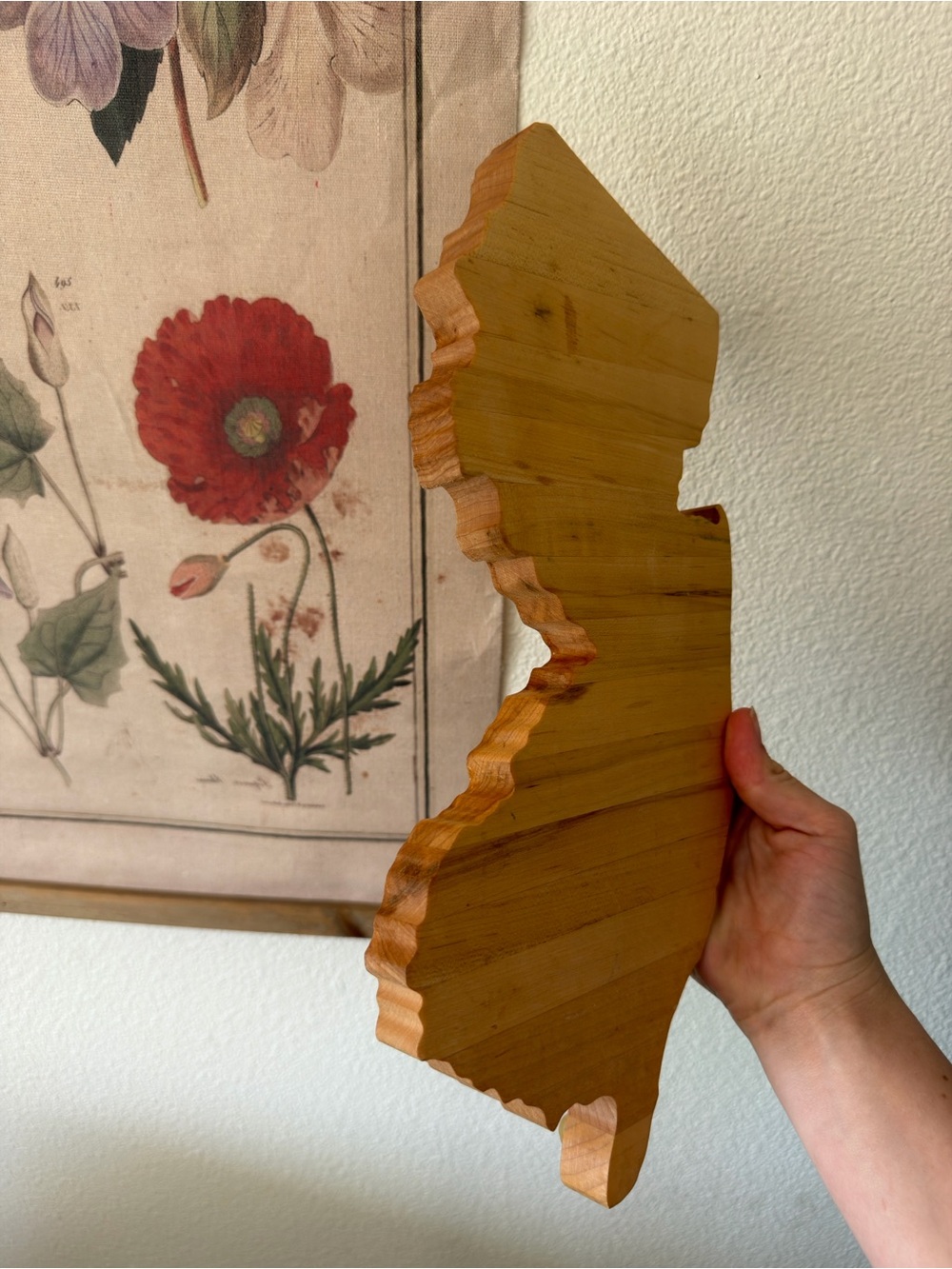 New Jersey Wooden State Accent Board Rustic Farmhouse Coastal Home Decor Gift